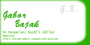 gabor bajak business card